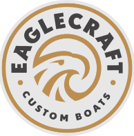 Eaglecraft logo with golden eagle inside golden circle